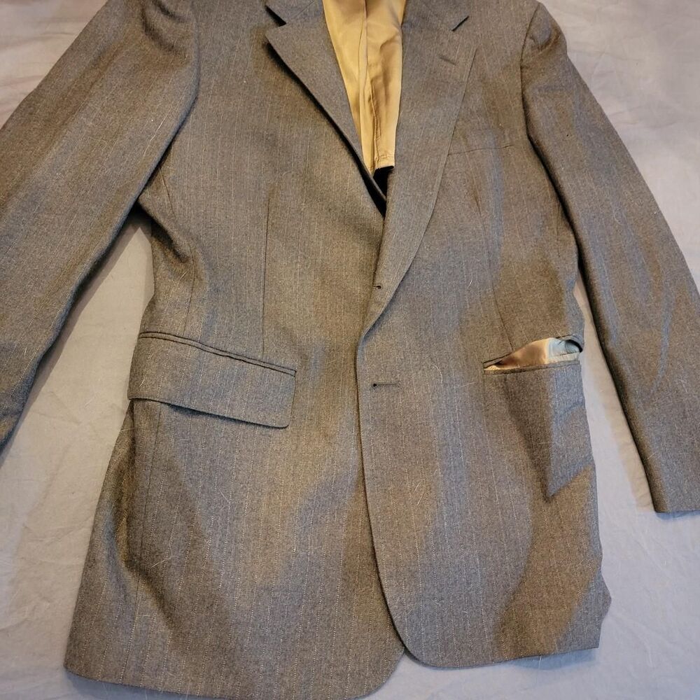 Men's Grey and Cream Tailored-jackets